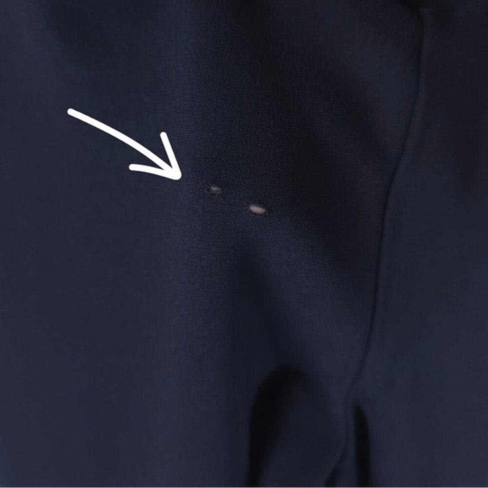 POLO RALPH LAUREN Navy Pull‎ On Dress Pants Ponte Elastic Waist Zip Hem Size 12 - Picture 7 of 12